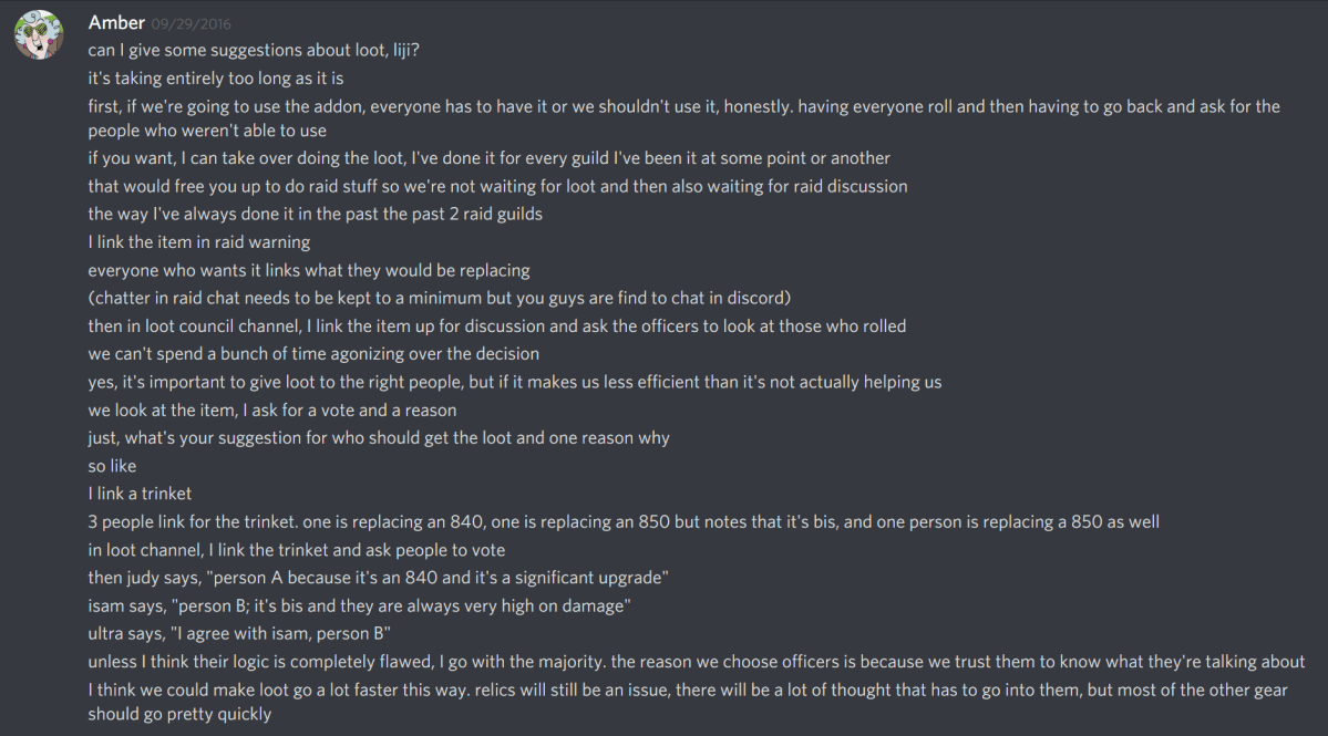 09-29-16 Amber saying loot takes too long 1